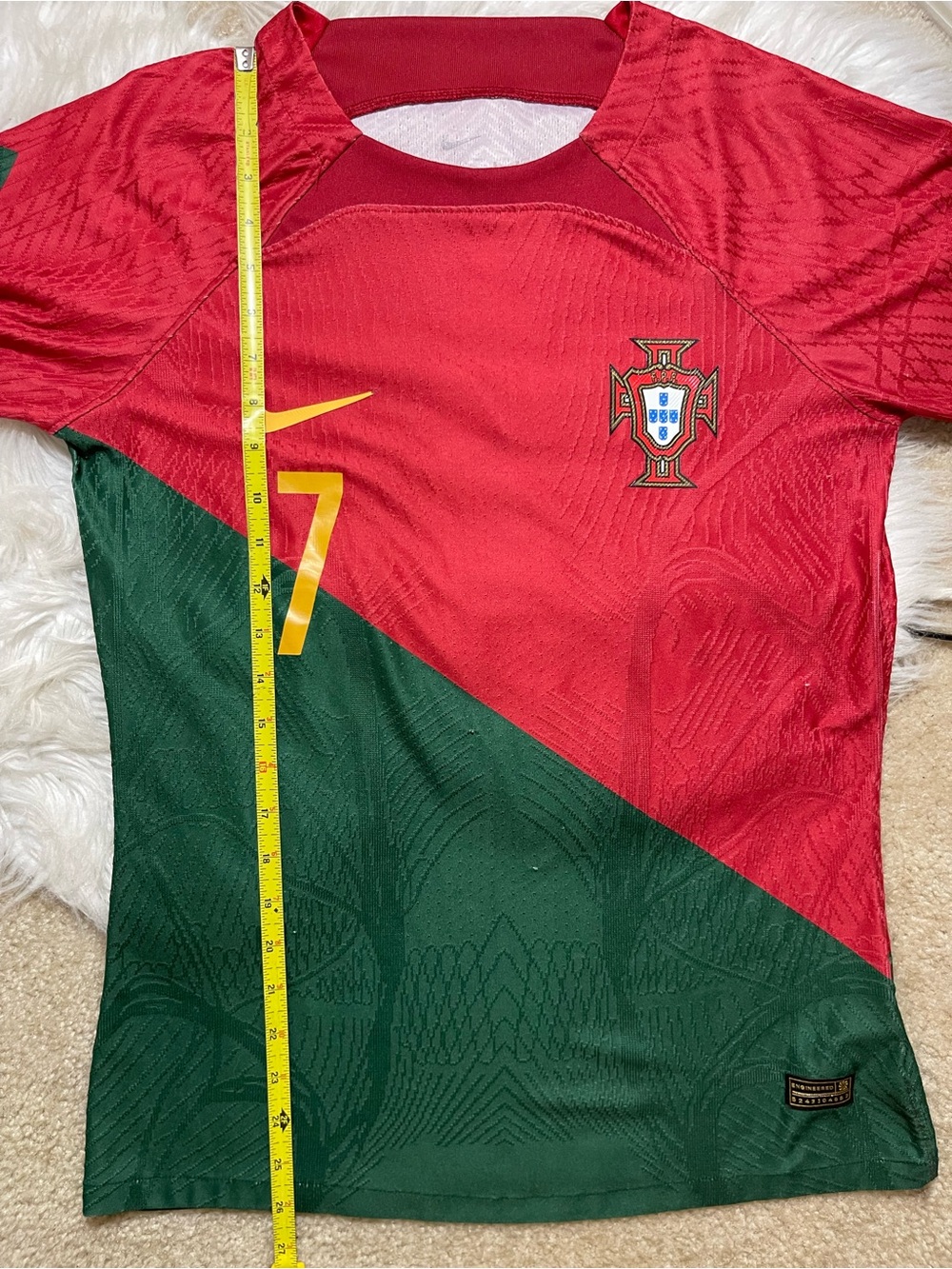 Nike Portugal Ronaldo #7 Dri-FIT Slim Player Version Home Jersey 2022-23 Men’s S - Picture 4 of 8